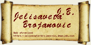 Jelisaveta Brojanović vizit kartica